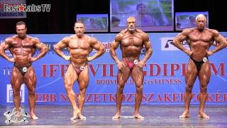 2012 World Championships BUDAPEST master bodybuilding 50 59y over 80kg [upl. by Nika]