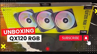 Unboxing Ventiladores Corsair QX120RGB [upl. by Edlun]