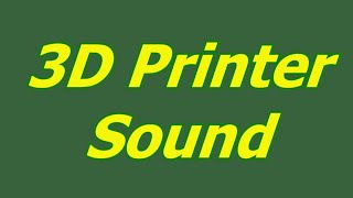 3D Printer Sound  Loud 3D Printer in Action HQ Audio [upl. by Merta]