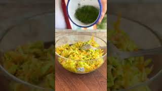 🥕 Zucchini and Carrot with Yoghurt Mezze Recipe  Turkish Mezze Series 6 shorts [upl. by Naivatco]