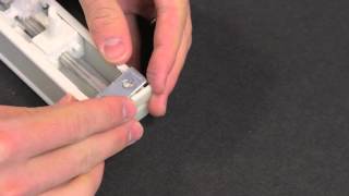 How to Install a Vertical Blind Wand Tilt Control Mechanism [upl. by Oakie]