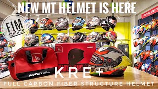 NEW MT HELMET  MT KRE CARBON FIBER HELMET UNBOXING  DETAIL REVIEW  PRICE  SPECS  FEATURES FIM [upl. by Dielu]