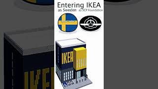 Ikea entering then vs now  Sweden and SCP foundation shorts countryballs meme animation [upl. by Annek]