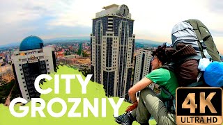 4K  Сity Grozny walking tour Chechen Republic Chechnya Russia [upl. by Assenad568]