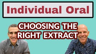 IB ENGLISH A Individual Oral  Choosing the RIGHT Extract [upl. by Cassandra]