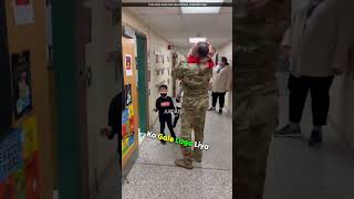 This Soldier Dad Surprises Daughters at School ❤️ [upl. by Arhas]