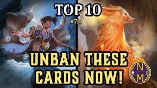 MTG Top 10 These Magic the Gathering Cards SHOULDNT be Banned [upl. by Lurette173]