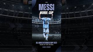 LIONEL MESSI Every Goal in World Cup 2022 [upl. by Trab]