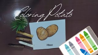 Drawing and Coloring Potatoes coloring [upl. by Anaiad]