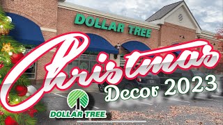 Dollar Tree Christmas decor 2023 store walk through [upl. by Aksehcnarf]