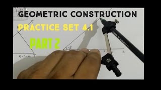 Geometric construction std 10th practice set 41 I Part 2 I Construction of similar triangles I [upl. by Yelkcub]