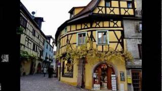 Village de Riquewihr Ville  HautRhin  ALSACE  FRANCE  Cat Stevens  Morning has Broken  HDHQ [upl. by Magena]