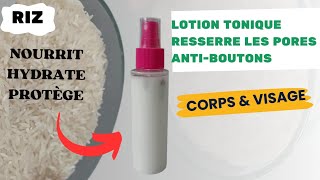 Lotion à leau de riz pour le visage  Antiâge et éclaircissante skincare lotion [upl. by Kauffman]