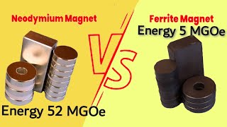 neodymium magnets vs ferrite magnet or ceramic magnet which one is powerful [upl. by Brittne]