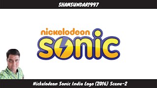 Nickelodeon Sonic India Logo 2016 Scene2 [upl. by Elleinod259]