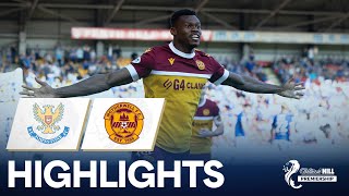 St Johnstone 12 Motherwell  Ebiye Nets Injury Time Winner  William Hill Premiership [upl. by Eldnek]