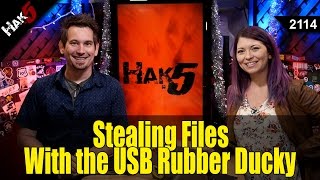 Stealing Files with the USB Rubber Ducky Pt 3  Hak5 2114 [upl. by Oicor986]