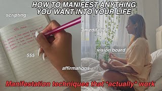 HOW TO MANIFEST ANYTHING YOU WANT INTO YOUR LIFE Manifestation methods that 100 work [upl. by Anert]