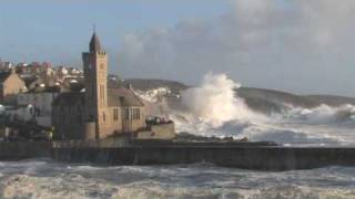 Porthleven Winter Storm Swell [upl. by Cob145]