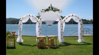 Decoraciones de arco de boda [upl. by Cochran]