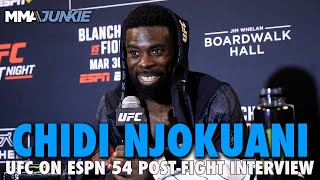 Chidi Njokuani Details How Welterweight Return Breathed New Life Into Career  UFC on ESPN 54 [upl. by Kerns]