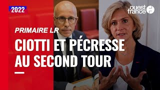 Primaire LR  Éric Ciotti et Valérie Pécresse qualifiés de justesse [upl. by Linis]