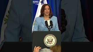 VP Kamala Harris discusses Maui wildfires during speech in Seattle [upl. by Ainahtan]