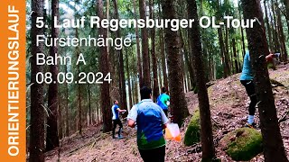 5 Lauf Regensburg OLTour 2024 Lindenhof  Bahn A  Headcam orienteering [upl. by Idnem]