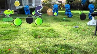 Plants Vs Zombies Pea Shooter Repeater in Action [upl. by Ellehcen372]