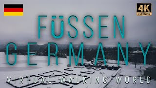 Füssen Germany Beautiful winter and white snow 4K resolution [upl. by Hashim]