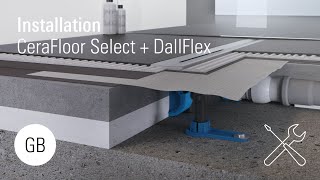 Installation CeraFloor Select with DallFlex [upl. by Anerhs266]