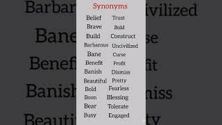 synonym in english [upl. by Suiluj506]