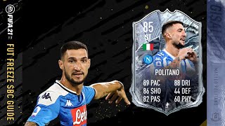 FIFA 21 FUT Freeze Matteo Politano SBC Guide  85 Rated 150k Spend amp 30k Worth of Packs [upl. by Prunella835]