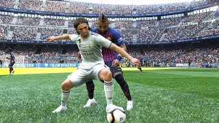 PES 2019 Realistic  Barcelona vs Real Madrid  El Clasico  Fujimarupes [upl. by Nediarb201]