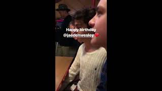 Jaeden Lieberher celebrates his birthday with friends [upl. by Anayk]