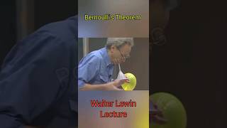 Understanding Bernoullis Theorem Walter Lewin Lecture shorts physics [upl. by Huei]