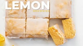 How to make Homemade Lemon Brownies [upl. by Eeluj]