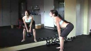 Kettlebell Deadlift step one in learning kettlebell swing [upl. by Nari]