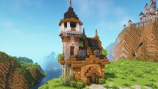 Minecraft  Starter Medieval House  Minecraft Tutorial [upl. by Nosretep]