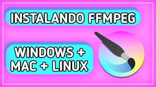 TUTORIAL Como instalar FFMPEG no KRITA [upl. by Eibreh]