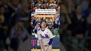 How the Mets beat the Brewers in the Wild Card😂⚾️ [upl. by Daisy]