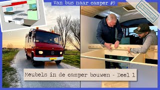 Camper Bouwen 9  Meubels in de camper maken  deel 1 [upl. by Eillil]