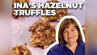 Ina Gartens Chocolate Hazelnut Truffles  Barefoot Contessa  Food Network [upl. by Irik556]