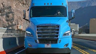 Freightliner Cascadia 50 2021 Automated Driving Features – DEMONSTRATION [upl. by Nanny]