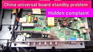 Led tv universal board standby problem hidden complaint [upl. by Tekla]