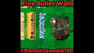 Plants Vs Zombies Break Through Five Bullet walls pvz youtubeshorts shorts [upl. by Louie]