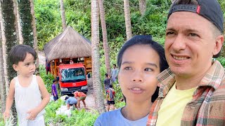 Going Home Bamboo Gazebo With Delivery A Foreigner And a Filipinas Simple Life In a Tiny Home [upl. by Ateloj]