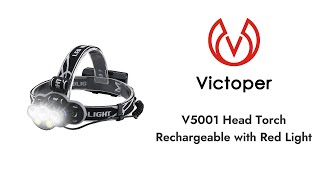 Victoper V5001 Head Torch with 8 Working Modes [upl. by Barnett]