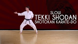 Tekki Shodan SLOW  Shotokan KarateDo JKA [upl. by Yanal]