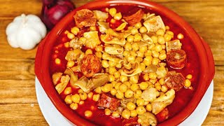 GARBANZOS CON OREJA DE CERDO Y CHORIZO  UnaChefenlaCocina [upl. by Ettegdirb662]